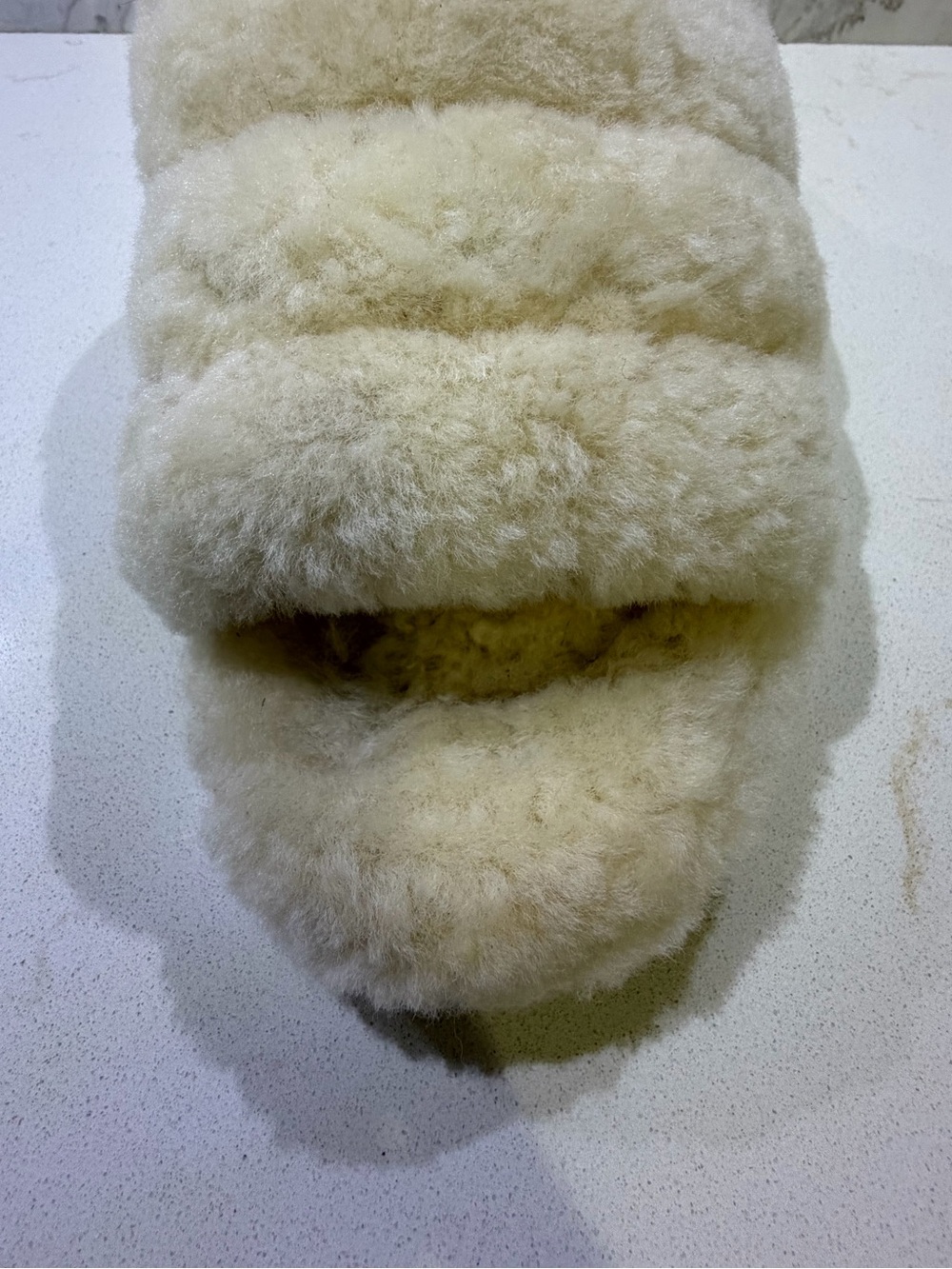 UGG Women's Fluff Yeah Slide - Natural 8 - Picture 8 of 16